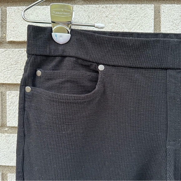 Eileen Fisher Petites Black Tencel Stretch Ridge Pull On Slim Skinny Jeans - Picture 3 of 10